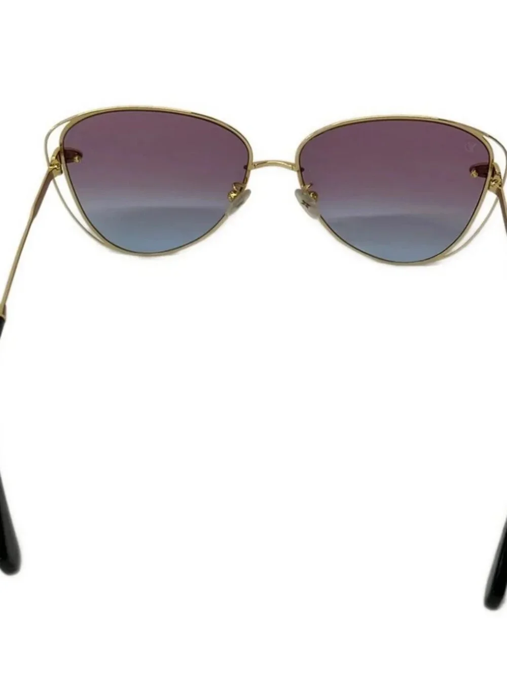 LOUIS VUITTON A Nous Deux Z1306E Purple Gold Black RG1119 Sunglasses Plastic